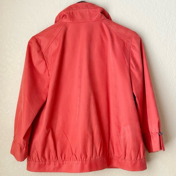 Chico’s Coral Jacket Size 8 - Picture 3 of 9